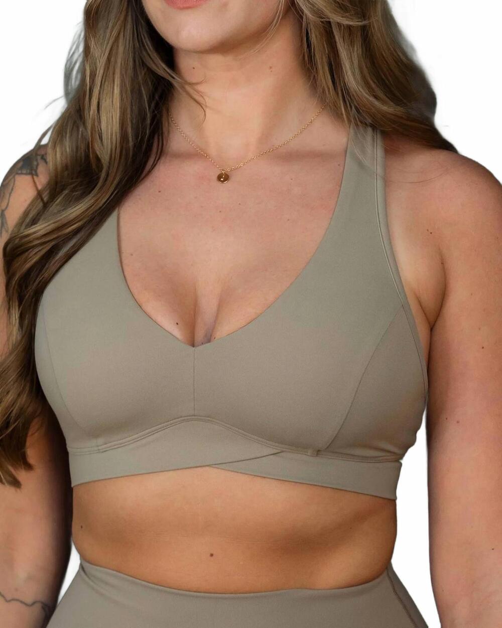 NEW SPLITS59 women's mia rigor bra in latte